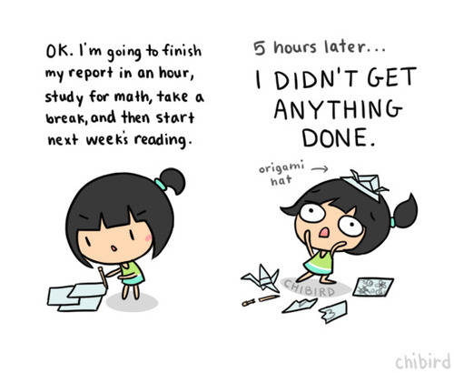 The difference between laziness, procrastination  lack of 